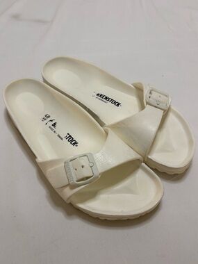 Birkenstock Women’s  EVA Madrid Essentials Sandals White Slip On Waterproof